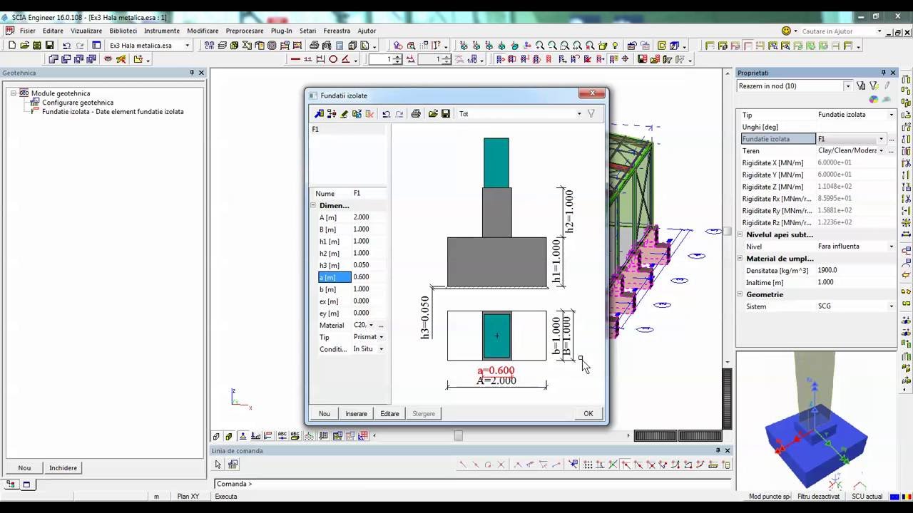 Proiectare hala   14 Proiectare fundatii izolate