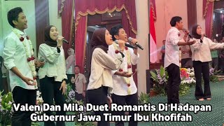 Download Lagu Full Live - Valen Dan Mila Tunjukkan Keromantisan nya Lewat Lagu duet di hadapan ibu Khofifah MP3