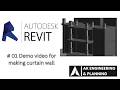 #01 | Demo video for Curtain wall in Revit Architecture for beginners | @AKEngineeringPlanning