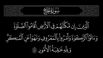 سورة الحج الآية 41