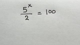Solve for x in this nice exponential equation | Math Olympiad Mathematics