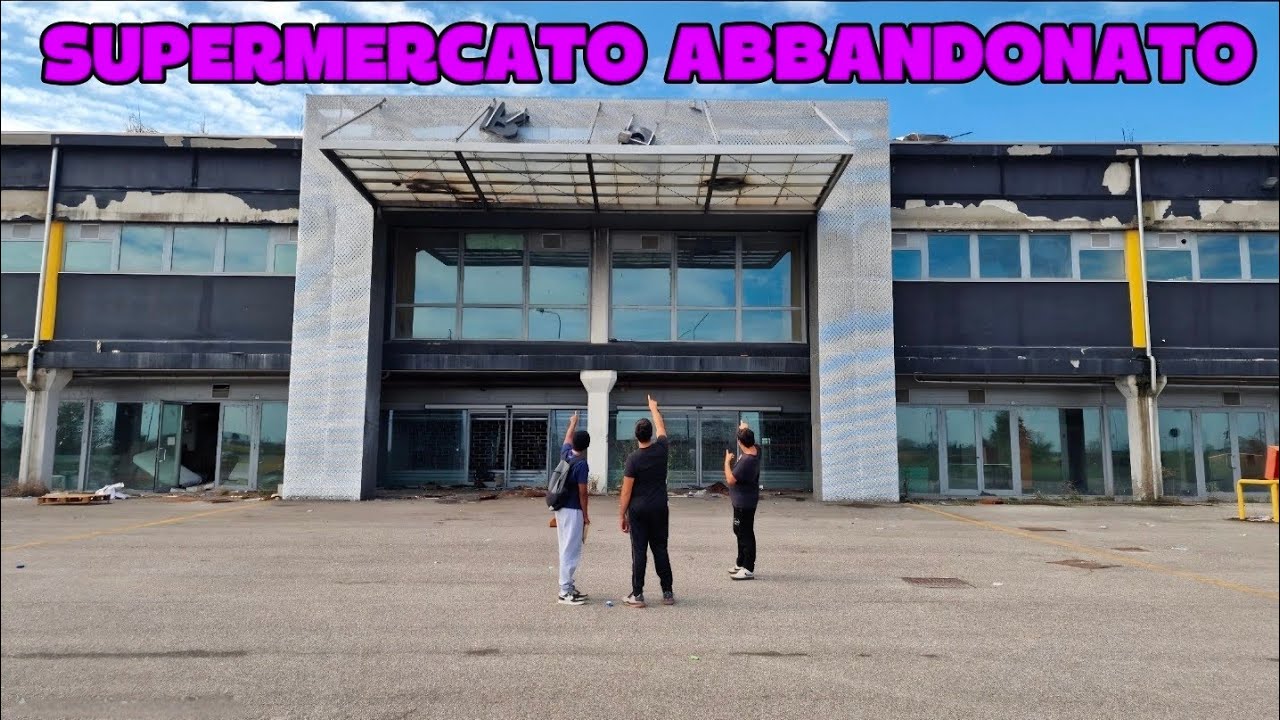 VISITIAMO UN SUPERMERCATO ABBANDONATO - TROVIAMO UNA MACCHINA!!!