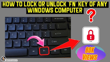 How to Disable & Enable FN key on Laptop and PC Windows 10? | Hindi |