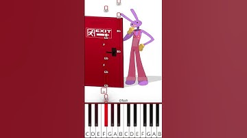 TADC characters in real life - EXIT meme  (@fash) Digital Circus Animation - Octave Piano Tutorial