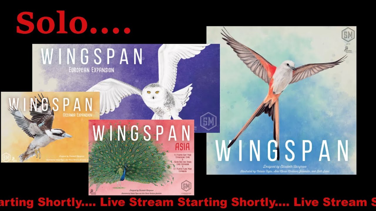 WINGSPAN SOLO With All Expansions and Normal Automa - YouTube