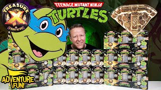 Teenage Mutant Ninja Turtles ULTRA RARE GOLDEN PIZZA Treasure X Gold Adventure Fun Toy Review!