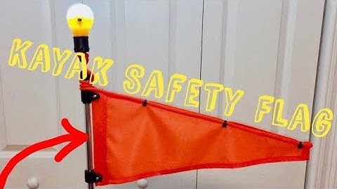 ✅Best Safety Flag 🚩(Bright Neon Orange) for Kayak, Canoe, or Water Craft | HD Review