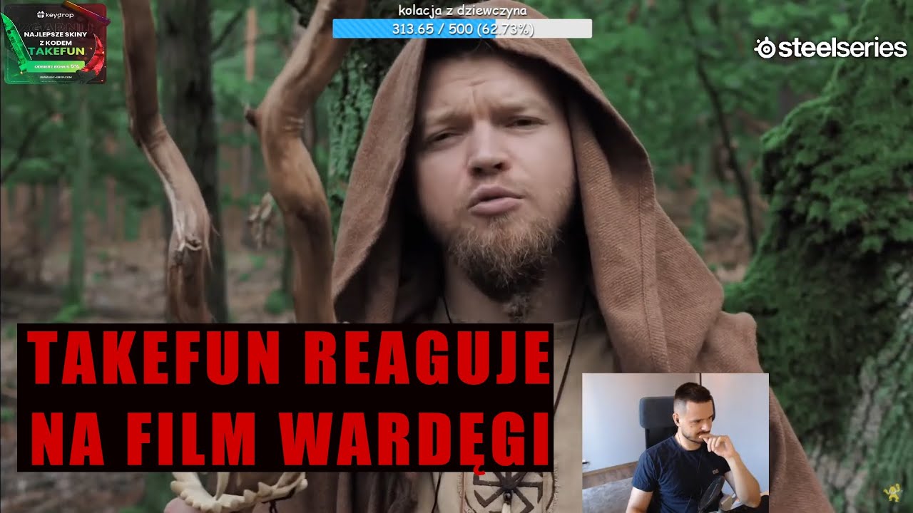 TAKEFUN OGLĄDA FILM WARDĘGI - ODPOWIADAM WERSOW
