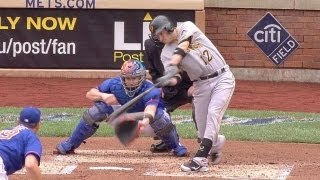PIT@NYM: Barmes singles in the Bucs' first run