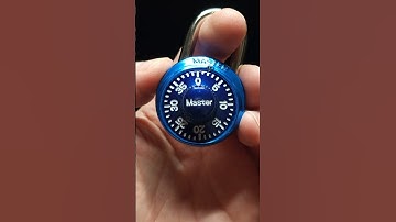 Cracking Combination Padlocks(No Tools Needed) 🔒 #masterlock #security