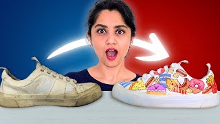 How to Paint Shoes using Acrylic Colors | Easiest Painting Idea for Beginners