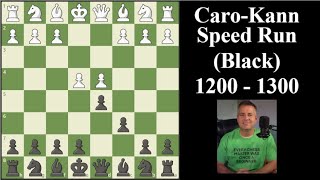 Chess Speed Run - Caro-Kann Defense 1200 - 1300 Rating Level