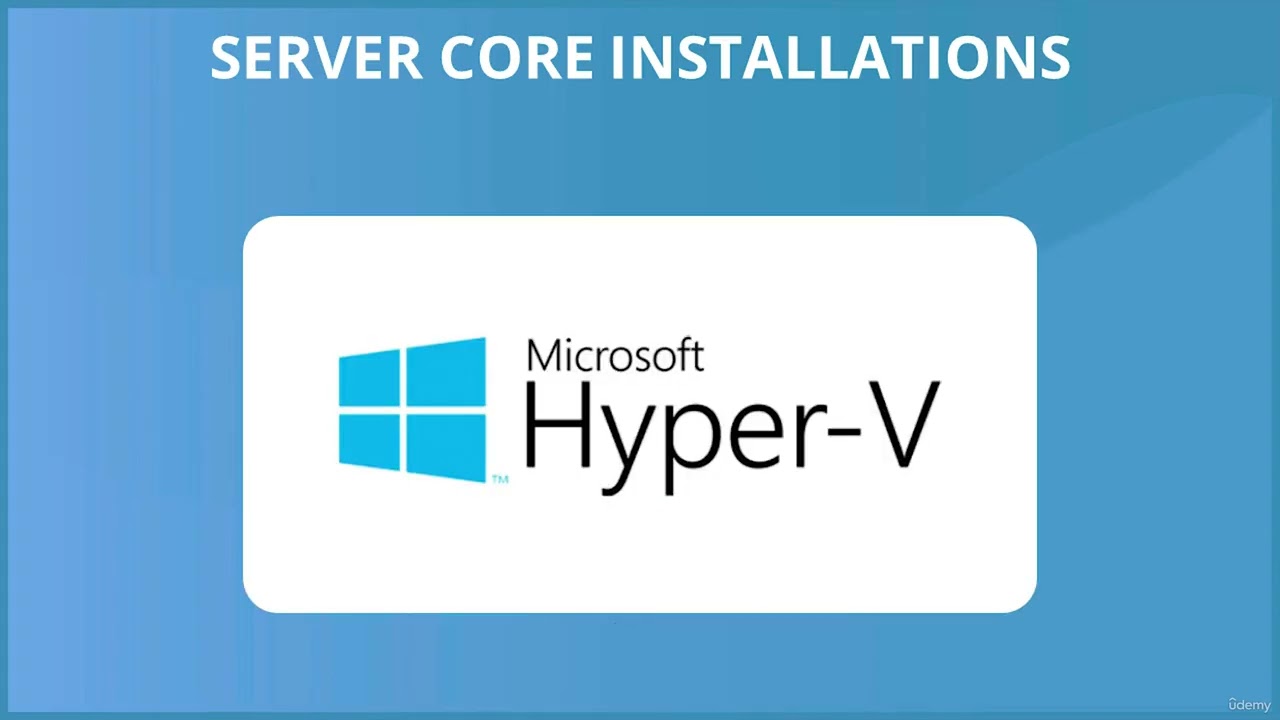 2  Server Core Installations