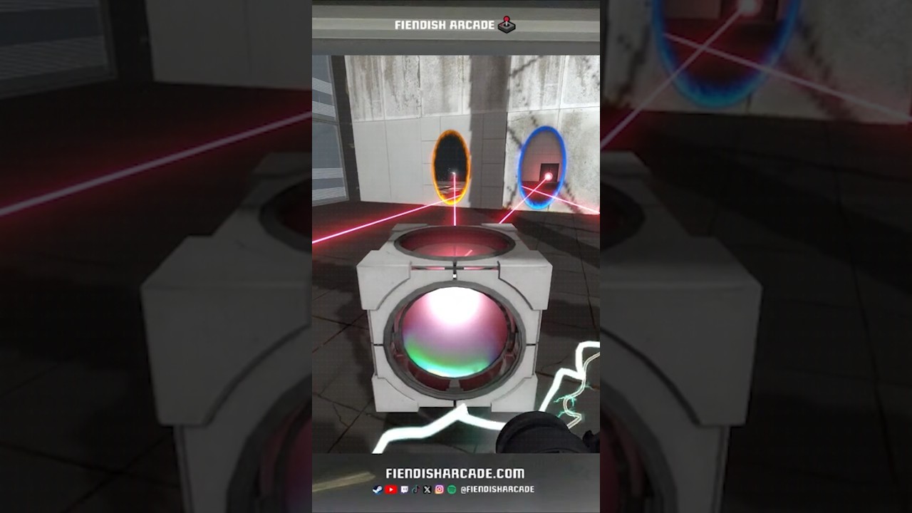 Lasers and Reflection Cube fun in Portal 2 - Power Surge!