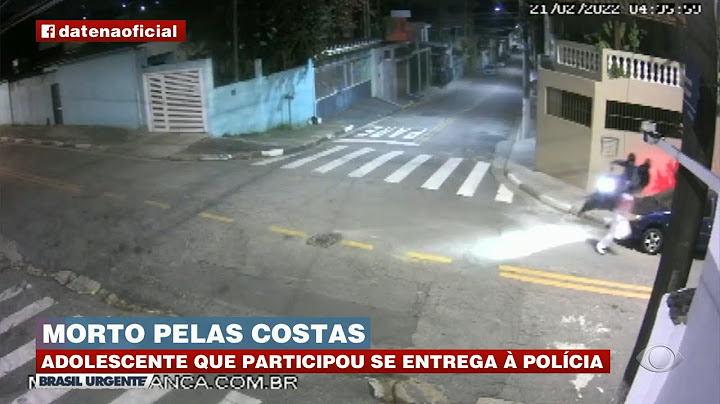 Jovem morto pelas costas: adolescente que participou do crime confessa e se entrega