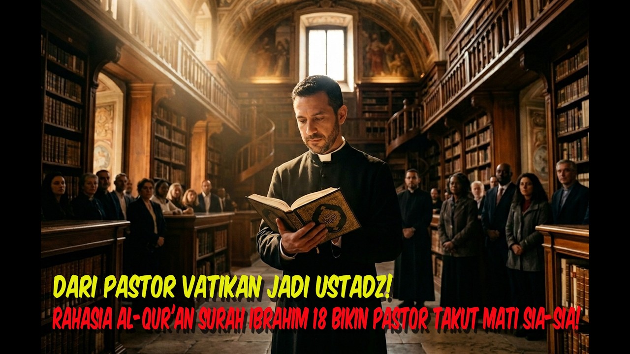 DARI PASTOR VATIKAN JADI USTADZ! RAHASIA AL-QUR'AN SURAH IBRAHIM 18 BIKIN PASTOR TAKUT MATI SIA-SIA!
