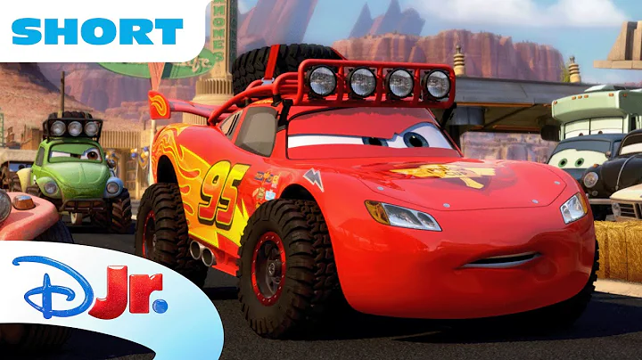 McQueen Gets Challenged to an Off-Road Race! 🚗💨| Cars Toon: Tales From Radiator Springs |@disneyjr