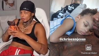 Chrisean Rock Says Blueface Made The IG Post Of Him Claiming Their Son!
