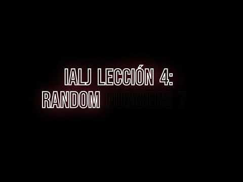 IALJ Lección 4: Random Numbers 7C - YouTube