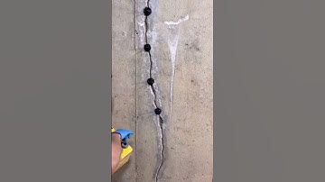 FOUNDATION CRACK REPAIR! Easy Fix. #diy #construction #tools