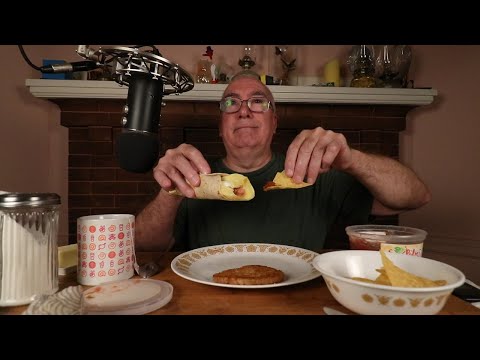 ASMR Making a Tortilla Egg Omelette Breakfast Whispering