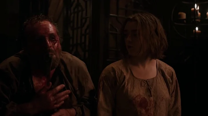 Arya stark kills Meryn Trant Game of thrones s05e1...
