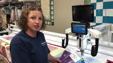 In the ditch quilting with HQ rulers