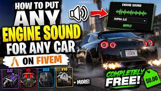 how to add custom car sounds in fivem