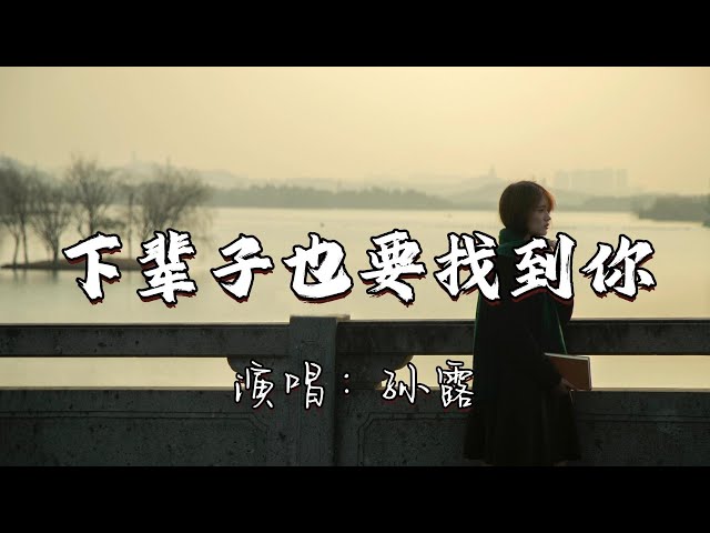 孙露 - 下辈子也要找到你『把你的名字写在烟上吸进肺里，让你保持离我心脏最近的距离，再也不用担心会和你断了联系，一辈子也要在一起。』『动态歌词MV』
