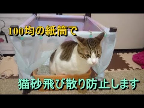 猫砂飛び散り防止に作ったトイレの柵がファンシー過ぎた Youtube