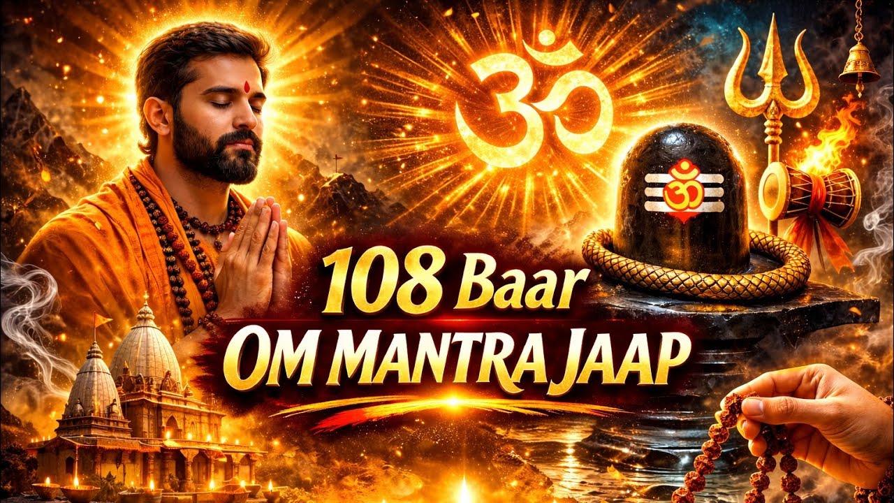 🔥 108 OM Chanting | 30 Minutes Deep Meditation for Remove Stress & Inner Peace 🕉️