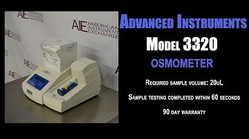 Advanced Instruments model 3320 osmometer (3350H METER)