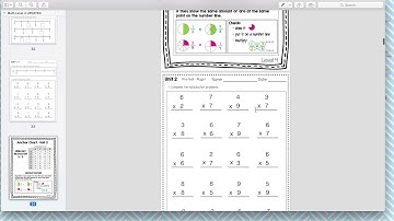 Product Preview -  Math Leveled Daily Curriculum Level 4