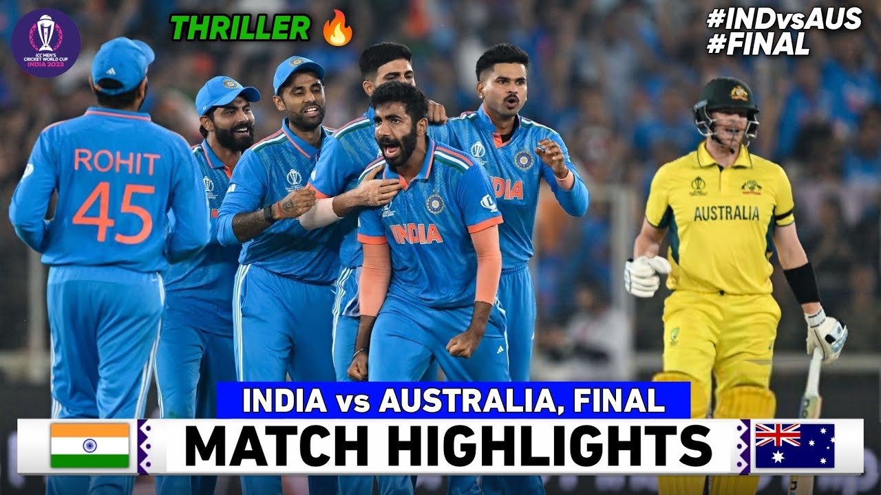 INDIA VS AUSTRALIA ODI FINAL MATCH FULL MATCH HIGHLIGHTS | IND VS AUS ...