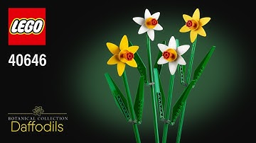 LEGO® Daffodils (40646)[216 pcs] Step-by-Step Building Instructions @TopBrickBuilder