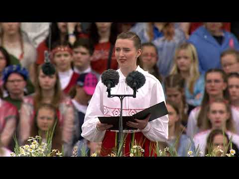 Annabel Soode kõne / XIII noorte laulupidu „Püha on maa“