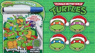 Teenage Mutant Ninja Turtles Christmas Imagine Ink Coloring & Activity Book | Mess-Free Marker