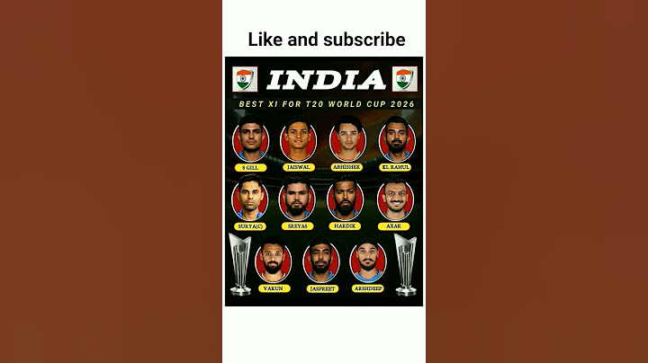India best for T20 world cup 2026 #playing 11#virat #king #kohli #dhoni #rcb #csk #mi #gt