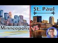 Minneapolis vs St. Paul - the Twin Cities are not identical twins!