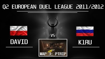 Quake2 EDL #10 Groupstage 3rd match | David vs K1RU - 3rd map ptrip