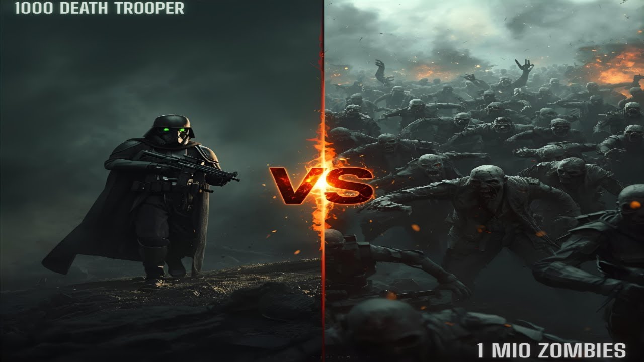 ☠️ Death Trooper vs 1000000 Zombies – Apokalypse-Schlacht! | UEBS
