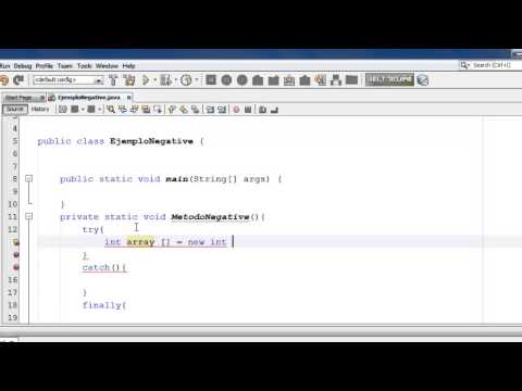 Negative Array Size Exception - Excepciones de Java