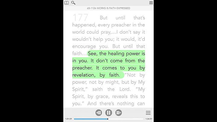 The Token #2 - Healing Thoughts From The Sermon Of William Branham - Visual Read Along