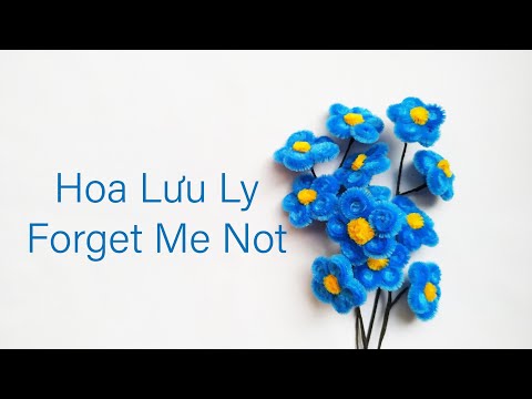 Video Cách Làm Handmade hoa Lưu ly từ kẽm nhung | How to... - youtube