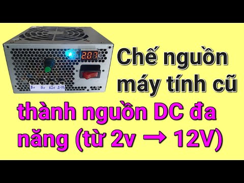 Video Chế nguồn máy tính (nguồn ATX) thành nguồn DC đa năng... - youtube