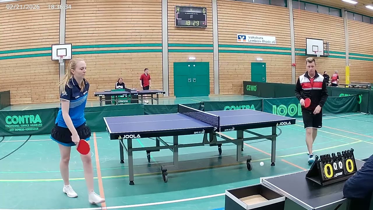 SSV Rhade 2 : TTC Lembeck 2, Hubi : Schulte im Walde, Günter : Vierlinger, Patrick : Einhaus