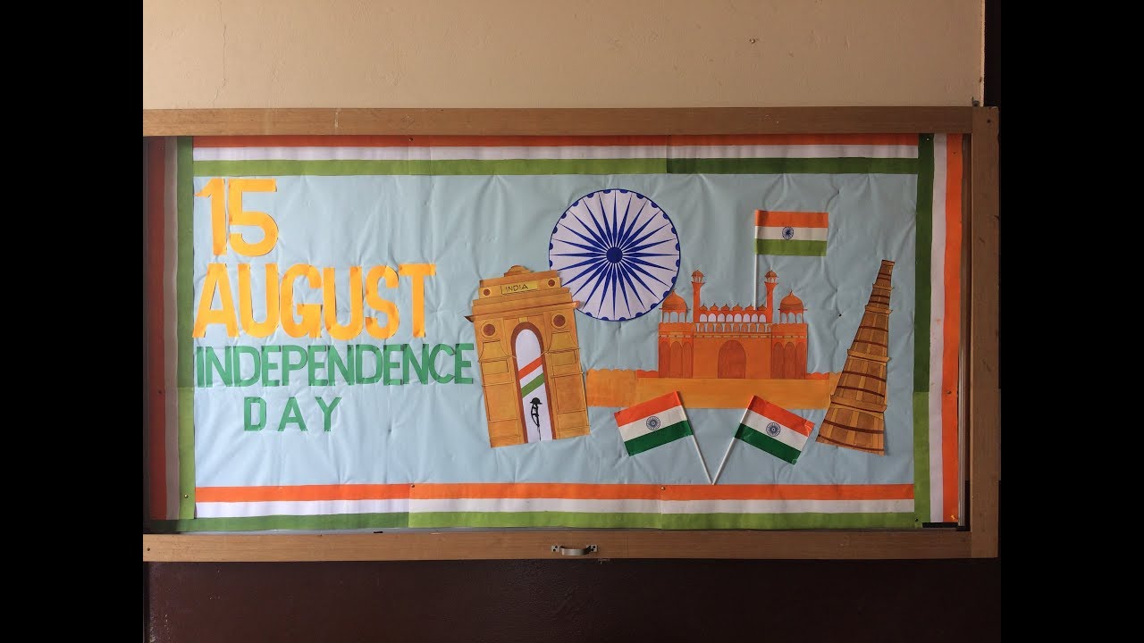Independence Day Board Decoration Youtube