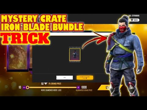 MYSTERY CRATE FREE FIRE || IRON BLADE BUNDLE FREE FIRE ...