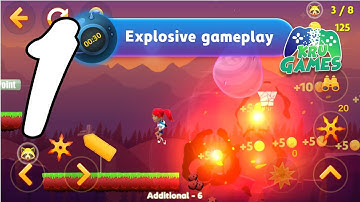 Tricky Liza: Adventure Platformer Game Offline 2D Gameplay Walkthrough #1 - Level 1~4 (Android, IOS)