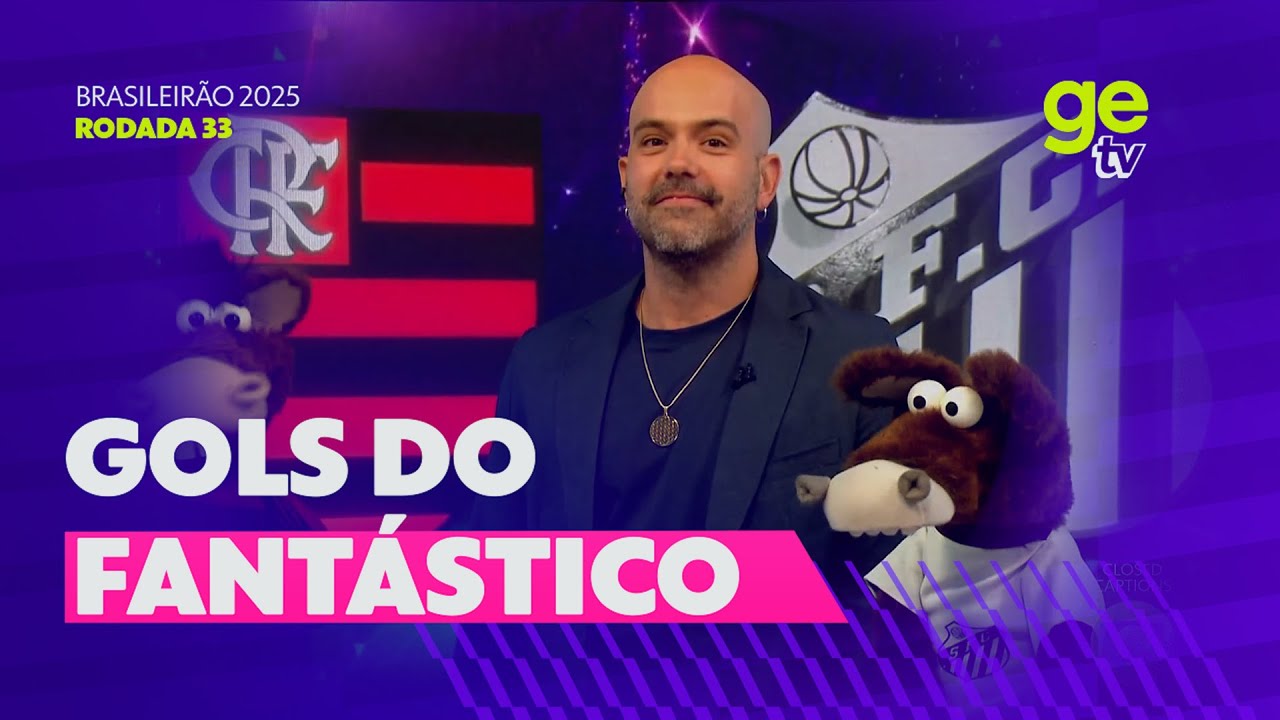 GOLS DO FANTÁSTICO🐴⚽FLA VENCE O SANTOS, MIRASSOL BATE O PALMEIRAS E ...